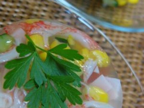 夏野菜の寒天寄せ★ダイエットにも